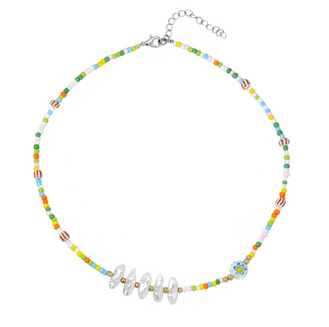 Colorful Pearl Bead Necklace
