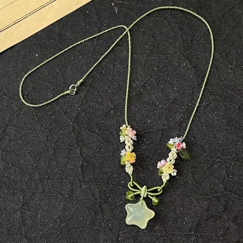 Green Star Necklace