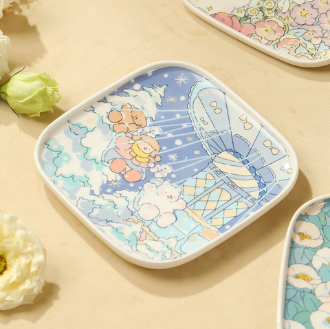 Pastry Square Ceramic Plate
