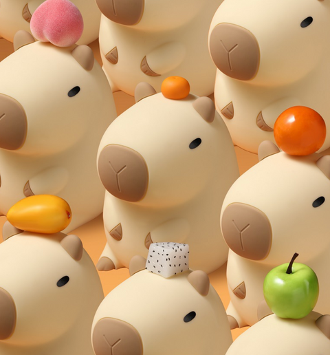 Orange Capybara Nightlight