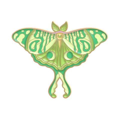 Spotted Green Butterfly Pin