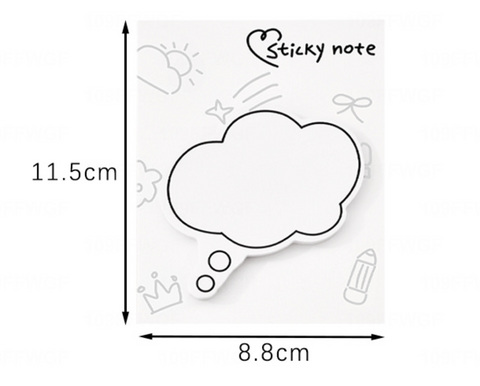 Minimalist Speech Bubble Sticky Notes