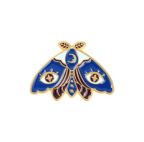 Navy Blue Eye Luna Moth