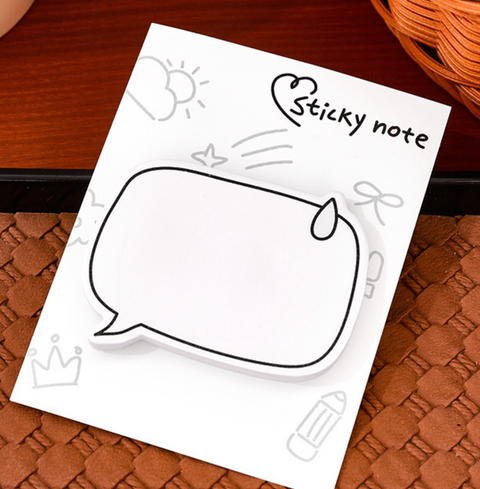 Minimalist Speech Bubble Sticky Notes