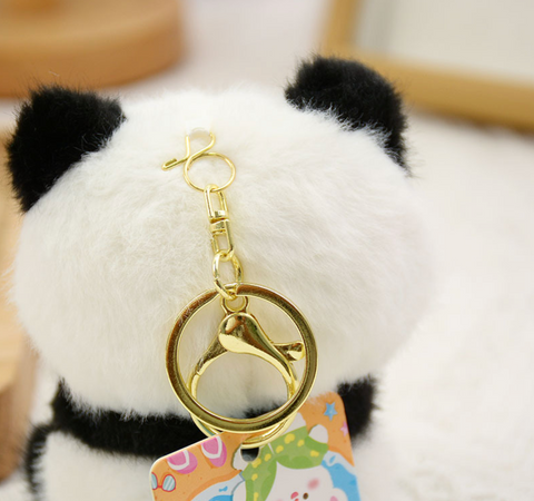 4" Panda Bamboo Plush Keychain