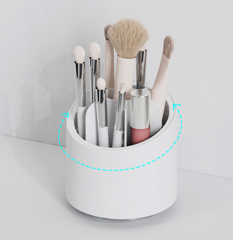 Rotating Makeup Brush Dustproof Storage