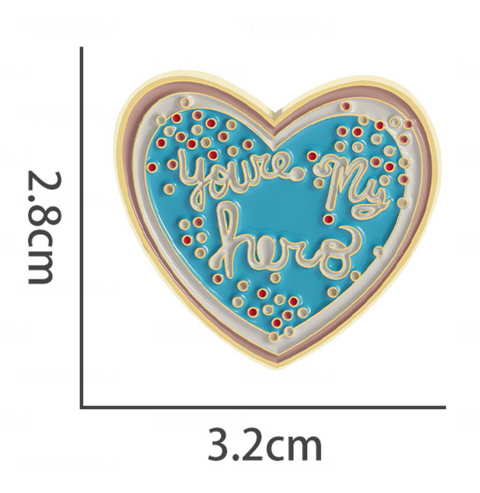 You're my Hero Blue Pin
