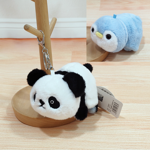 15cm Panda Flip Penguin Plush Keychain