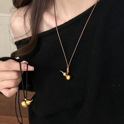 Golden Gourd Necklace