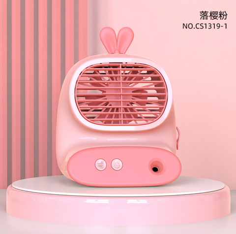 Desktop Animal Ear Fan with Spray