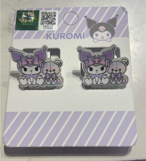 Double Small Kuromi Hair Claw