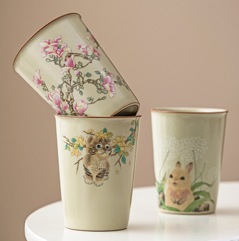 Floral Ceramic Cup 250ml