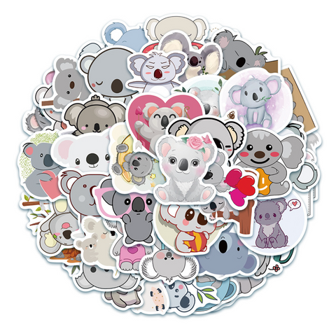 Koala PVC Sticker Pack 50pc