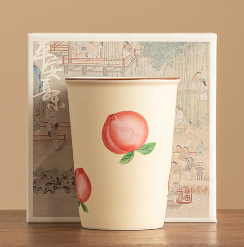 Peach Ceramic Mug 267ml