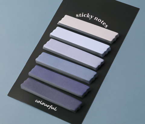 Morandi Gradient Six Line Sticky Note 7*12.5cm