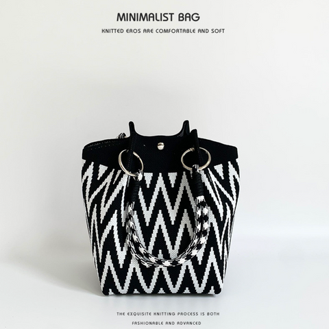 Minimalist Ring Knit Handbags
