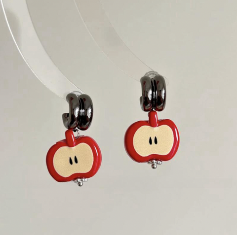 Apple Slice Earring