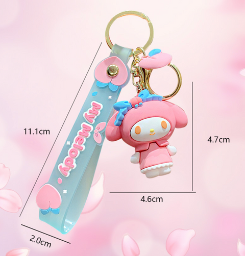 Sanrio Peaches Keychain