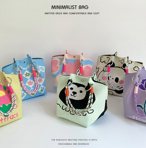 Minimalist Ring Knit Handbags