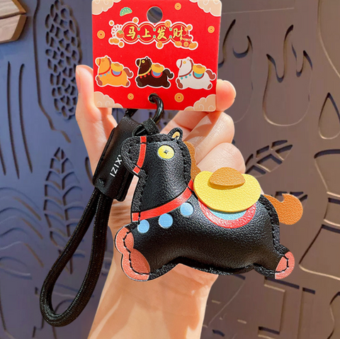 Horse Pleather Keychain
