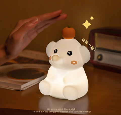 Orange Elephant Alarm Clock