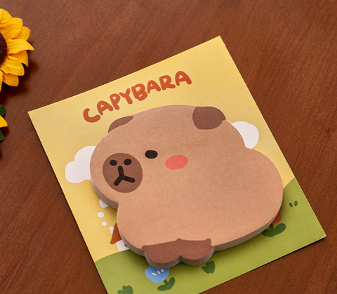 Capybara Oddly Shaped Sticky Notes