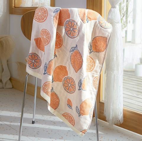 Lemon Cotton Towel Blanket 70*140cm