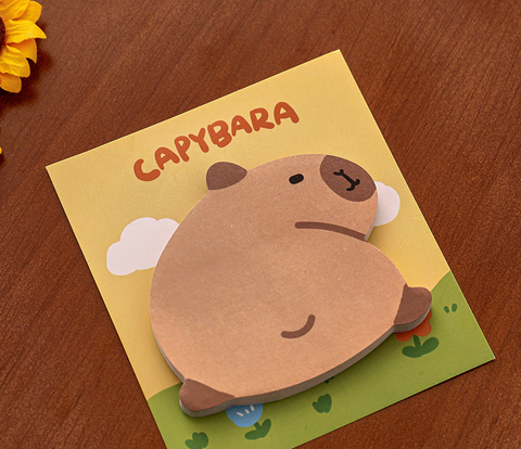 Capybara Oddly Shaped Sticky Notes