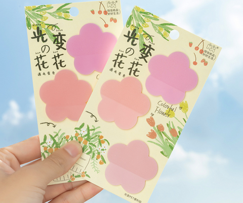 Colorful Flower Transparent Sticky Note