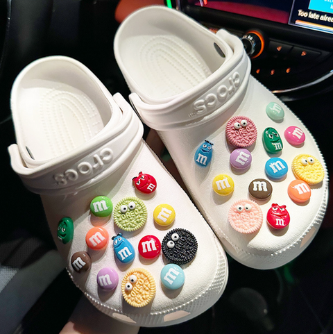 M & M Chocolate Shoe Charms