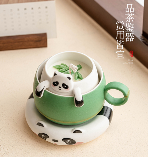 Panda Mug Set with Candle