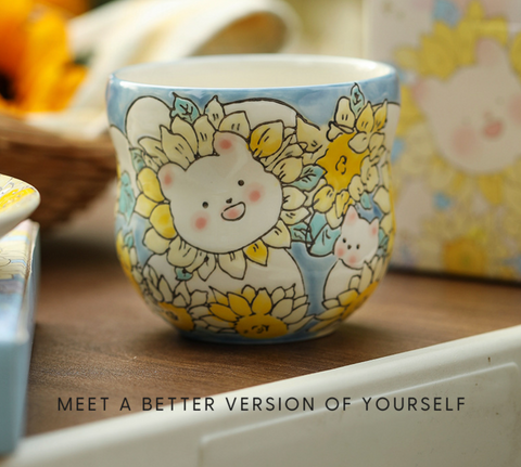 Floral Ceramic Mug 340ml