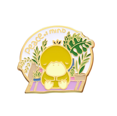 Peace of Mind Psyduck Pokemon Pin