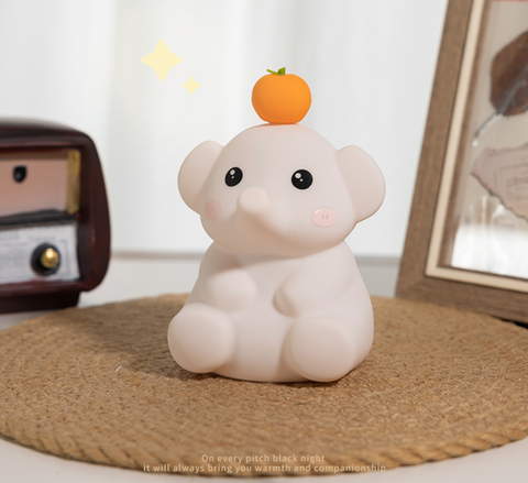 Orange Elephant Alarm Clock