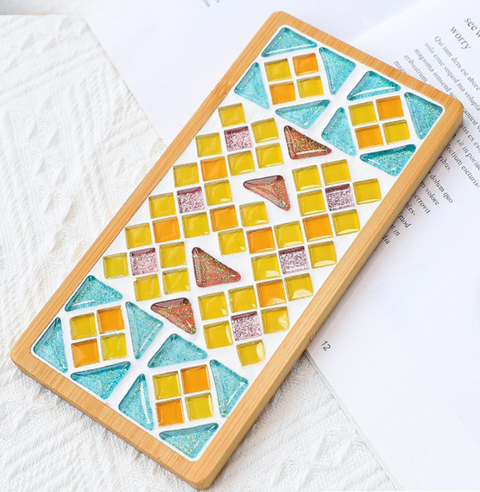 Rectangle Mosaic Plate DIY