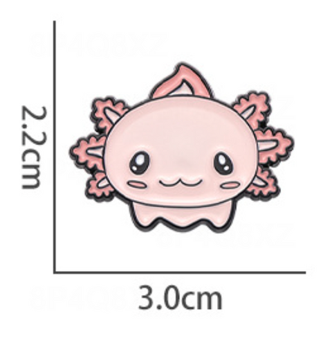 Axolotl Face Pin