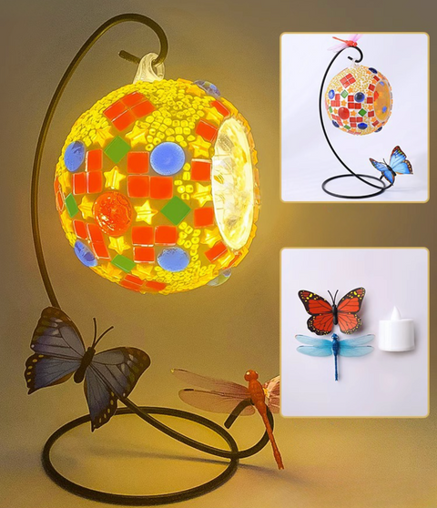 Hanging Mosaic Candle Light DIY