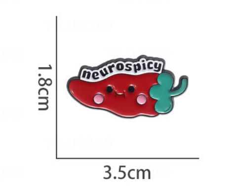 Neurospicy Chili Pin