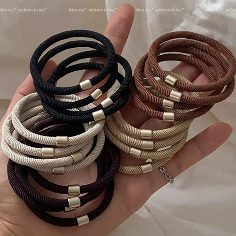 Gold Accent Hair Tie Bundle