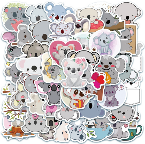 Koala PVC Sticker Pack 50pc