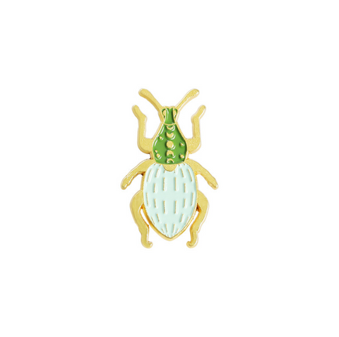 Green Beetle Pin