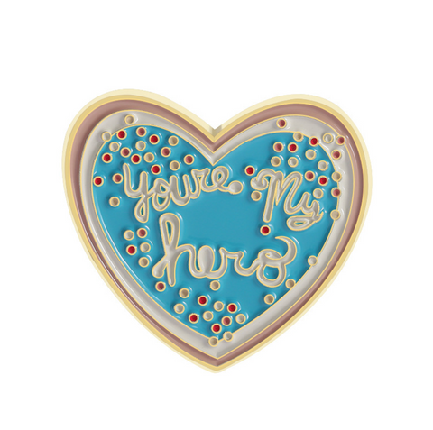 You're my Hero Blue Pin
