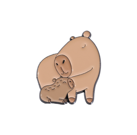 Capybara and Baby Pin