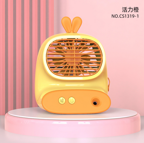 Desktop Animal Ear Fan with Spray