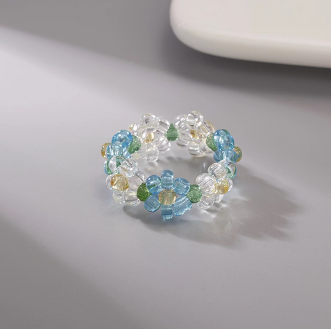 Beaded Daisy Ring