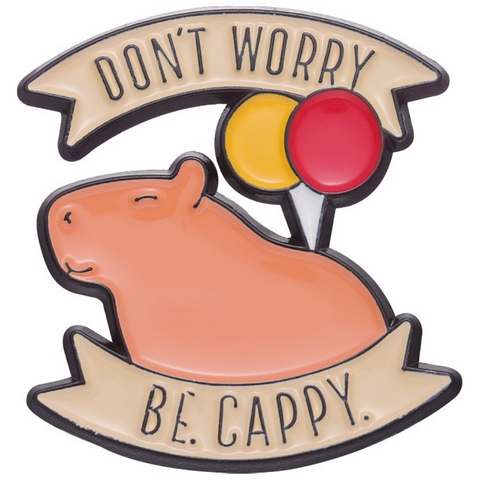 Don't Worry Be Cappy Pin