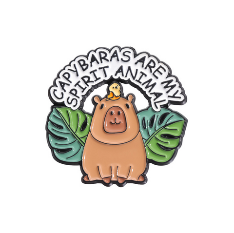 Capybara Spirit Animal Pin