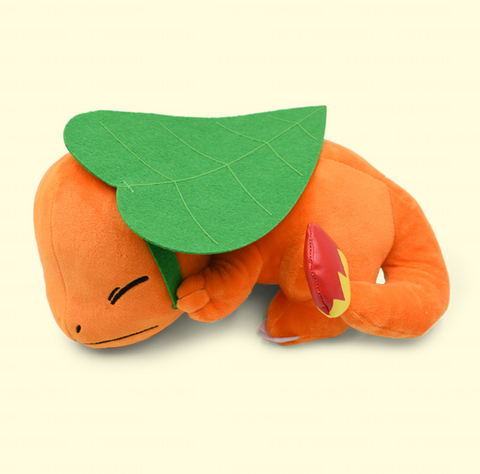Charmander Sleeping and Leaf Medium Plush 27cm