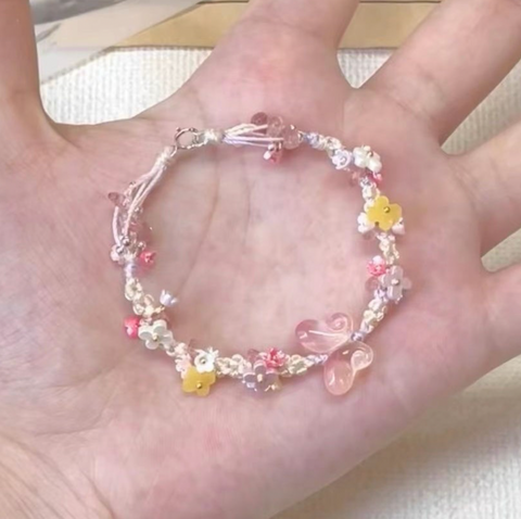 Pink Butterfly Bracelet