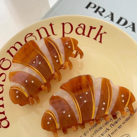 Croissant Hair Claw Clip